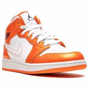 Jordan Kids Air Jordan 1 Mid SE "Electro Orange" sneakers size 4